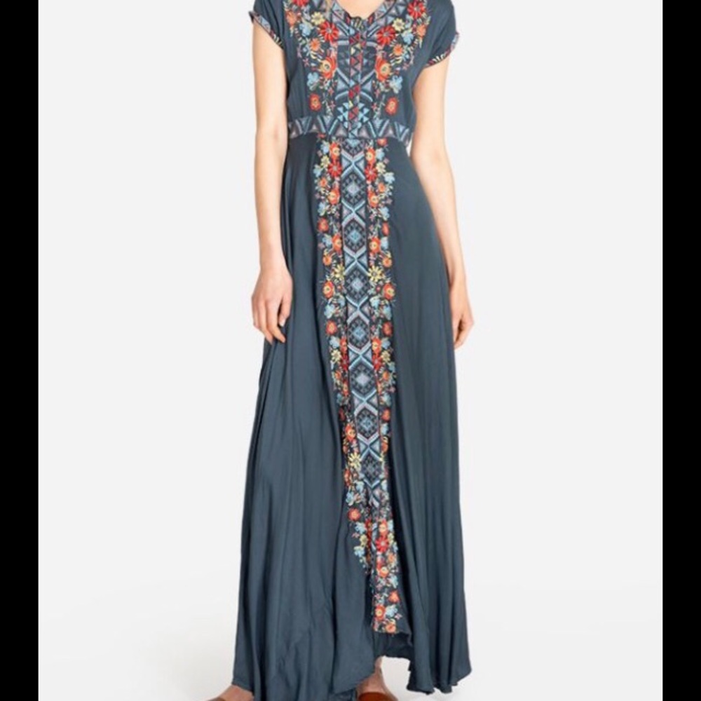 Johnny Was Cassie Stretch Maxi Dress M
